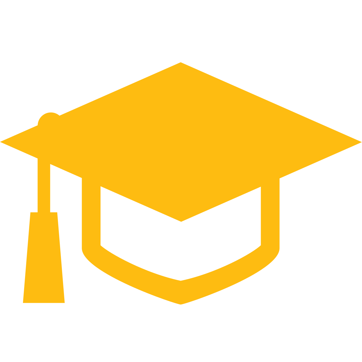 A graduate cap as an icon